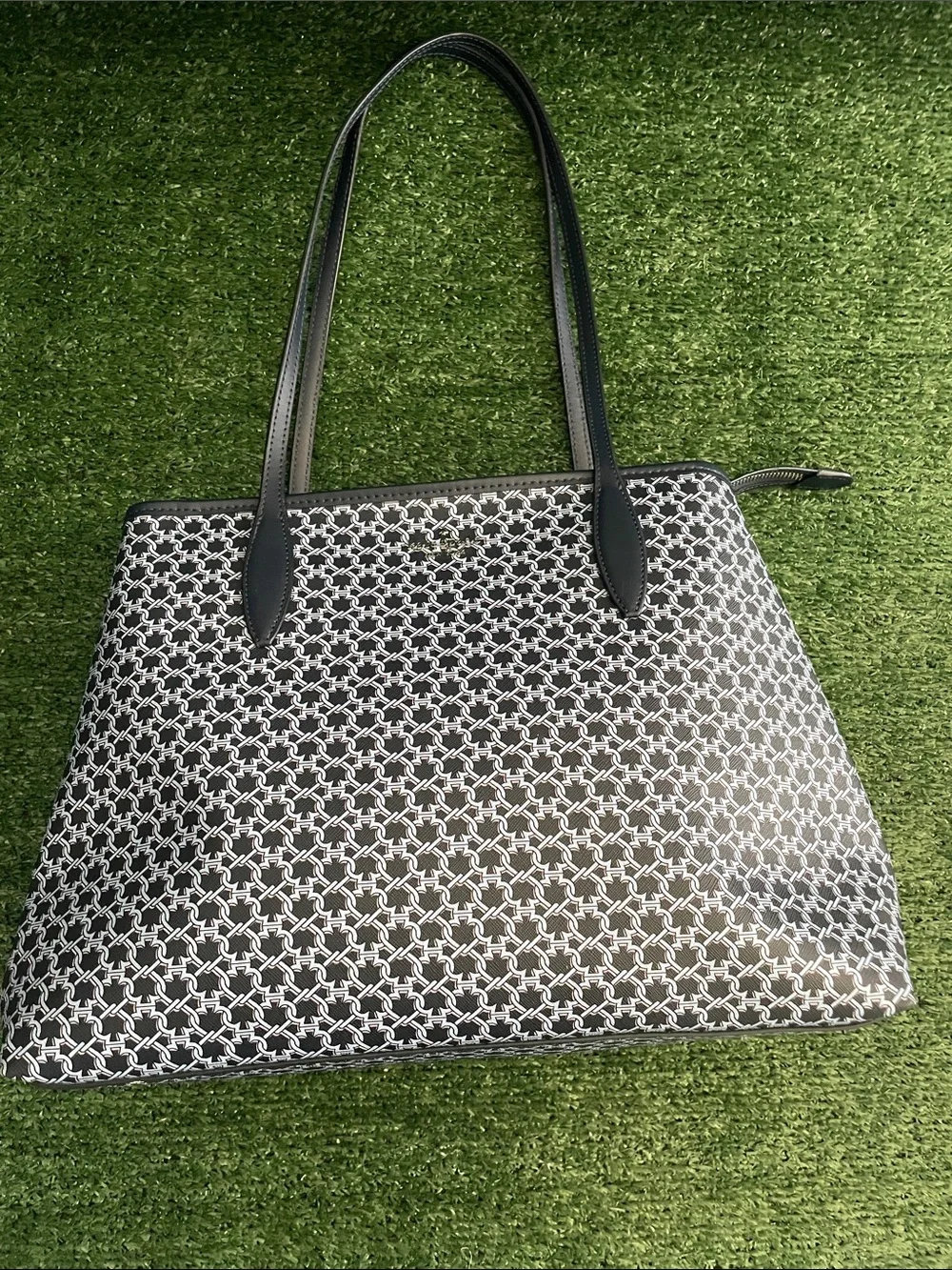 Kate Spade New York Link Signature Tote Bag Large Blue